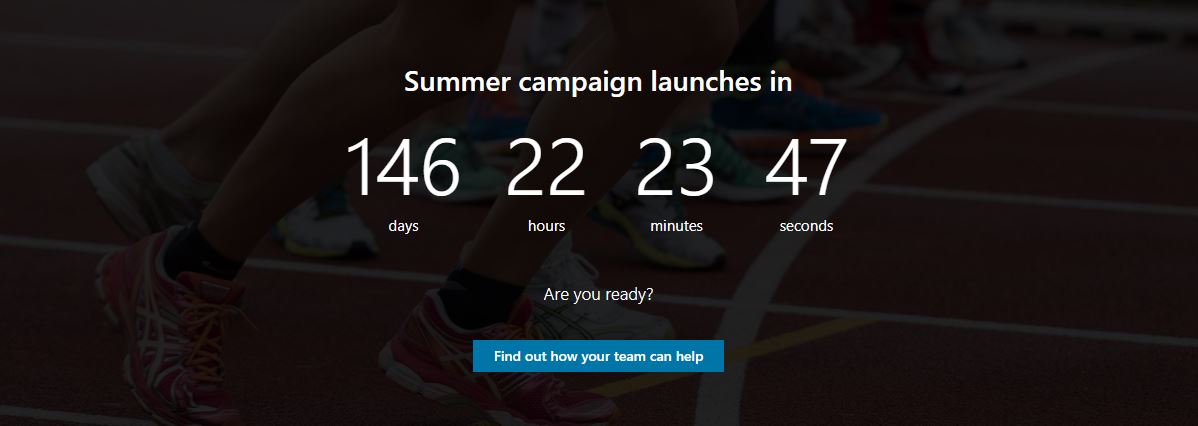 Countdown timer component