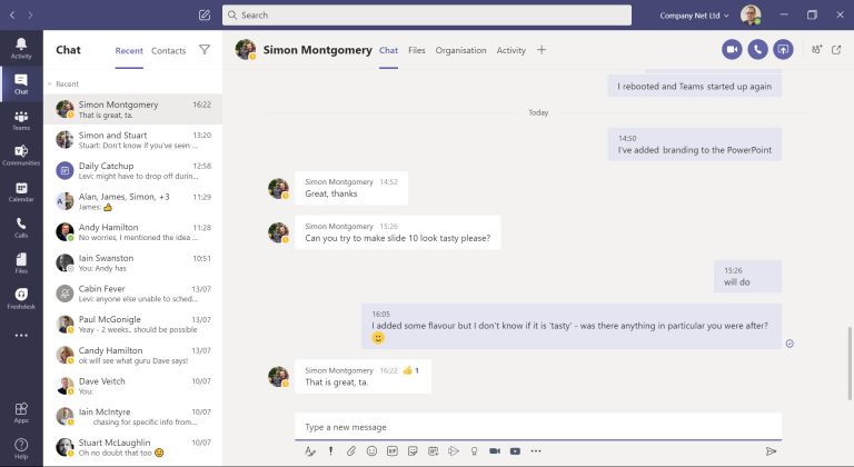 Microsoft Teams Health Check - CompanyNet